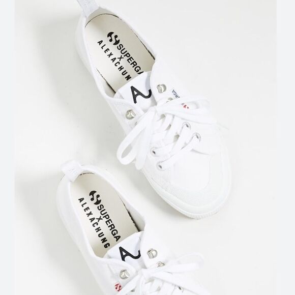 Superga X Alexa Chung 2294 Cothook Lace Up White Sneakers in Size US 4.5